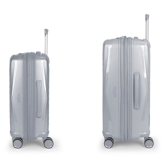 Gabol Queens 4 roulettes Set de valises 2 pièces avec soufflet d'extension