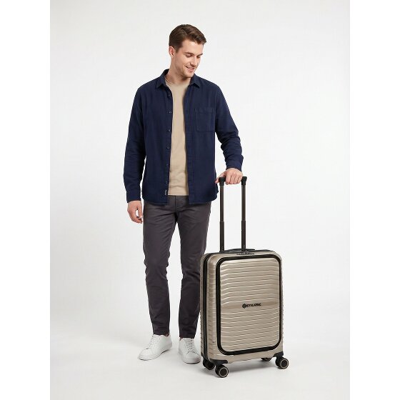 Stratic Bright + 4 roues Valise cabine 55 cm Compartiment ordinateur