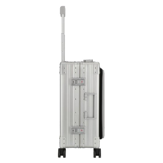 Aleon Valise cabine Domestic à 4 roues en Aluminium, 53 cm, avec compartiment pour ordinateur portable