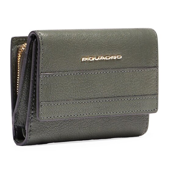 Piquadro Patricia Porte-monnaie Protection RFID Cuir véritable 9 cm