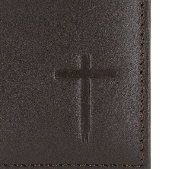 oxmox Leather Porte-monnaie Protection RFID Cuir véritable 11 cm