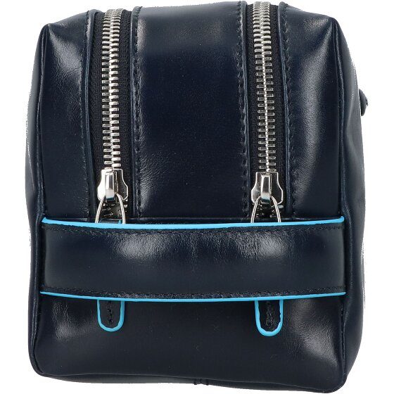 Piquadro Blue Square Trousse de toilette Cuir véritable 25 cm