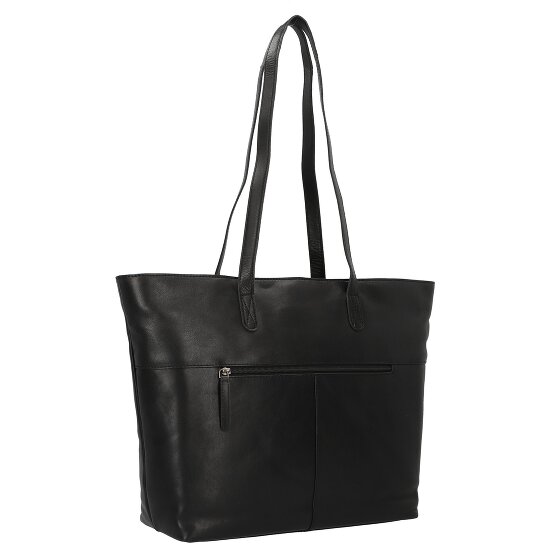 Greenburry Pure Black Sac de shopper Cuir 35 cm Compartiment pour ordinateur portable