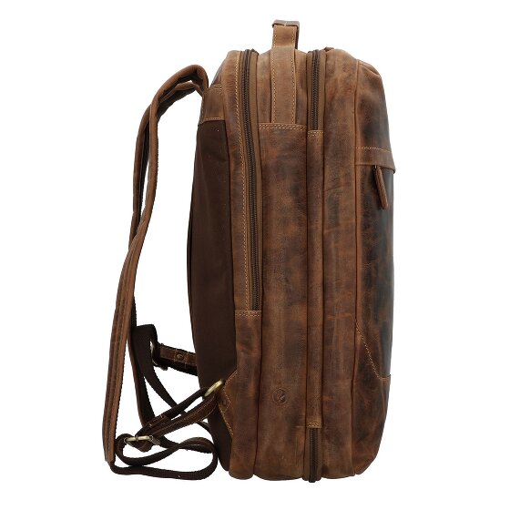 Greenburry Sac à dos de voyage Vintage en cuir, 48 cm, compartiment pour ordinateur portable