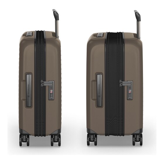 Victorinox Airox Advanced 4 roulettes Trolley de cabine S 55 cm Compartiment pour ordinateur portable avec soufflet d'extension