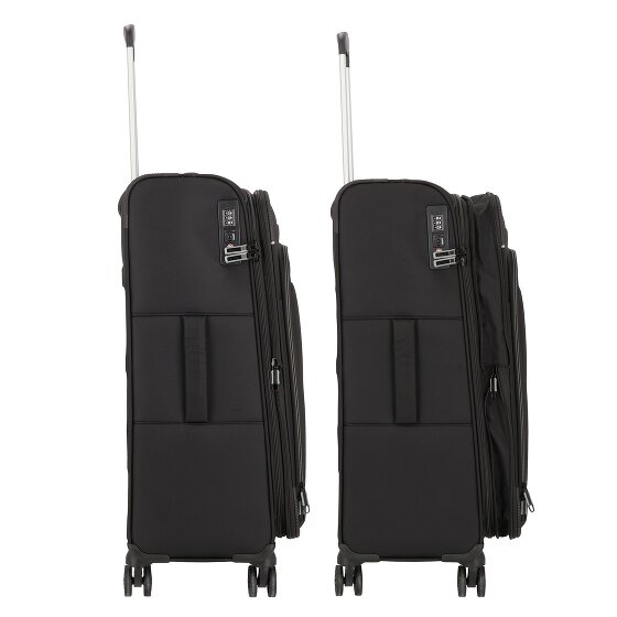 d&n Travel Line 9504 4 roulettes Trolley M 67 cm avec soufflet d'extension