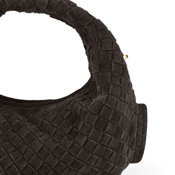 LES VISIONNAIRES Greta Micro weave Sac à main Cuir véritable 20 cm