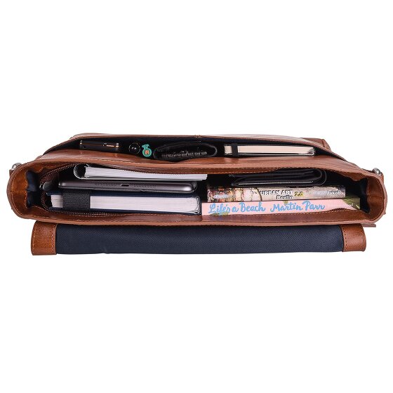 Leonhard Heyden Cambridge Messenger en cuir, 32 cm, compartiment pour ordinateur portable