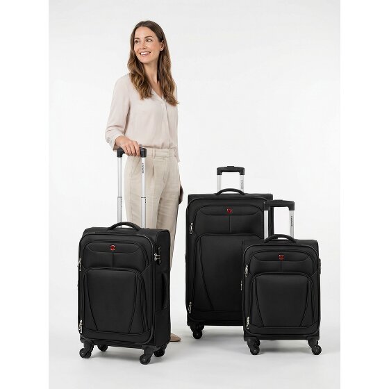 Wenger Beaumont 4 roulettes Set de valises 3 pièces avec soufflet d'extension