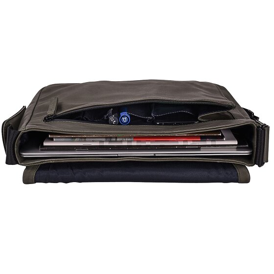 Leonhard Heyden Den Haag Messenger en cuir 31 cm