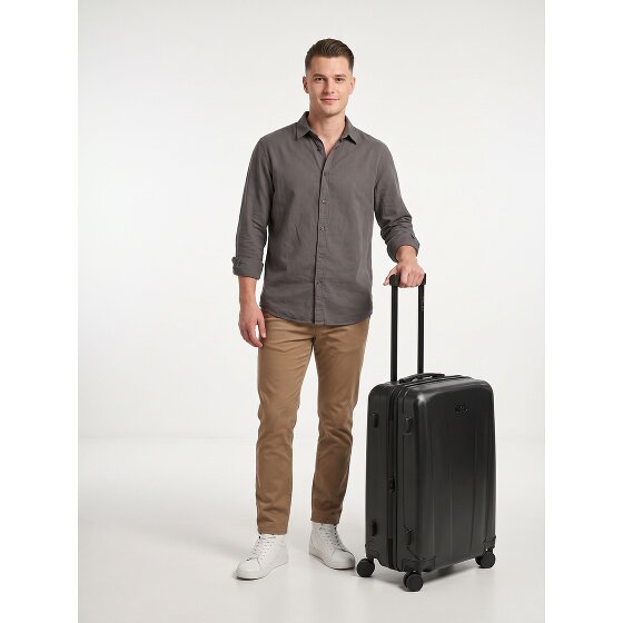 Police New York 4 roues Valise cabine M 62 cm avec soufflet d'extension