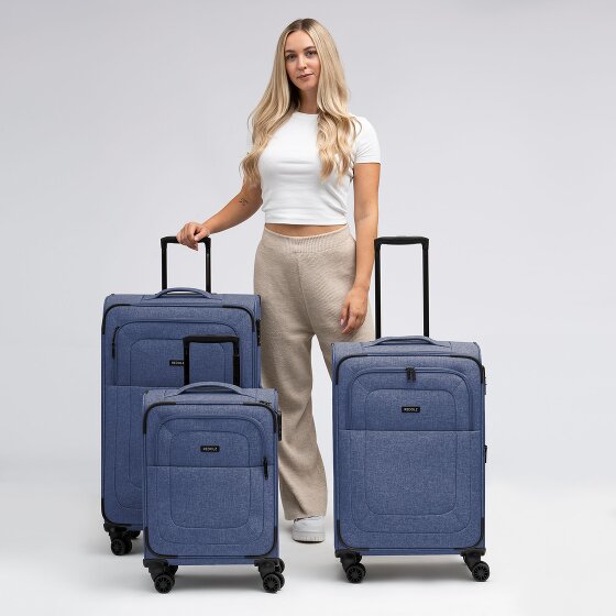 Redolz Essentials 12 THREE SET 4 roues Set de valises 3 pièces avec soufflet d'extension
