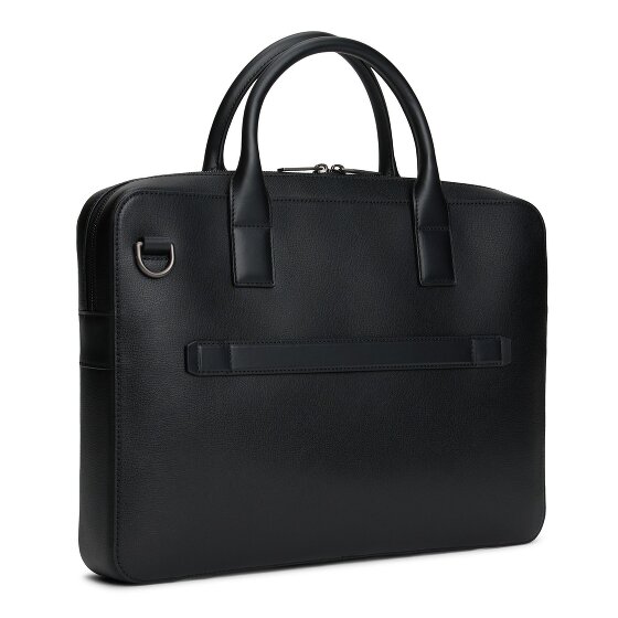 Tommy Hilfiger TH Business Leather Sacoche ordinateur Cuir véritable 39.5 cm