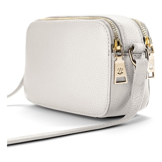 Lazarotti Bologna Leather Sac à bandoulière en cuir double zip 18 cm