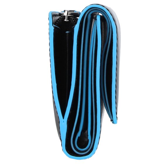 Piquadro Blue Square Porte-monnaie en cuir RFID 12 cm