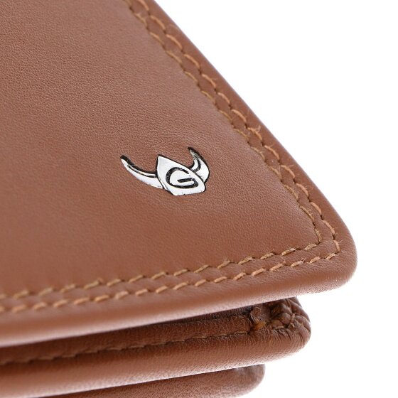Golden Head Polo Porte-monnaie Protection RFID Cuir véritable 12.5 cm