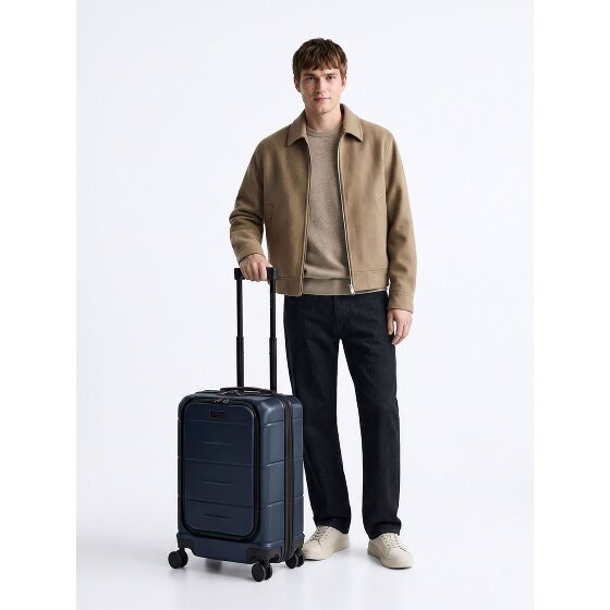 Police London 4 roues Valise cabine 55 cm Compartiment ordinateur avec soufflet d'extension