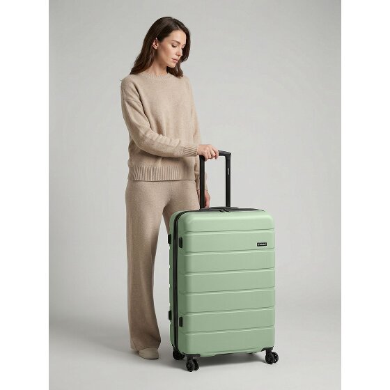 Saxoline Miami 4 roulettes Trolley L 75 cm avec soufflet d'extension