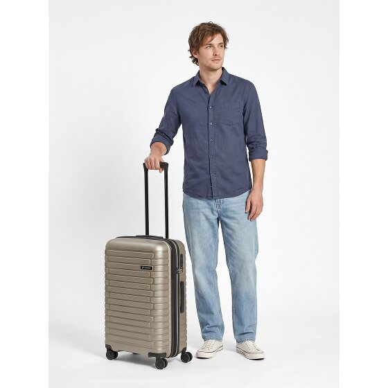Pactastic Collection 04 THE MEDIUM + 4 roues Valise cabine M 66 cm '"avec soufflet d''extension"'