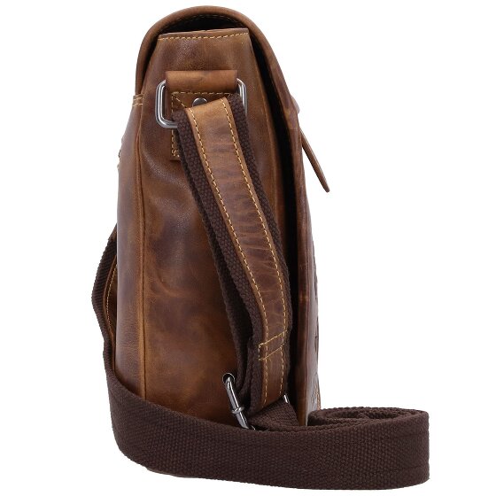 Greenburry Cafe-Racer Sac à bandoulière Cuir véritable 23 cm