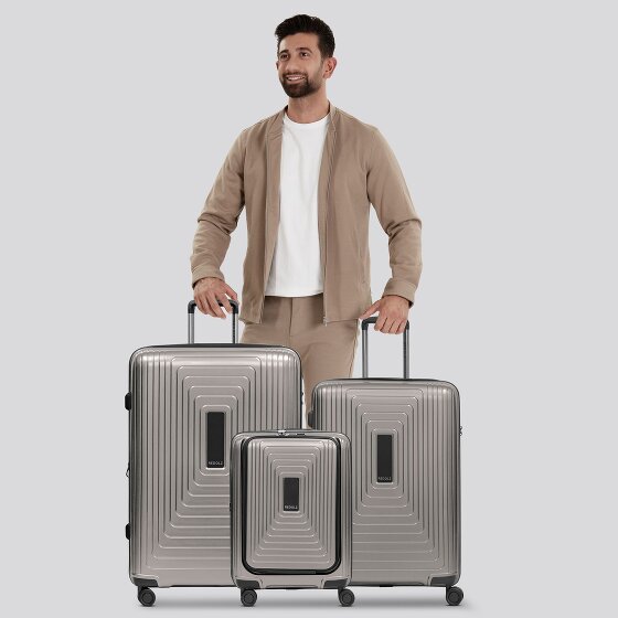 Redolz Essentials 14 4 roulettes Set de valises 3 pièces avec soufflet d'extension