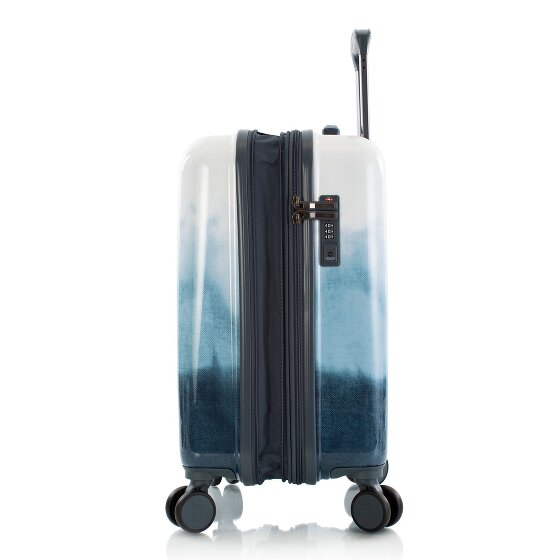 Heys Black Camo 4 roulettes Trolley de cabine S 53 cm avec soufflet d'extension