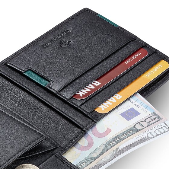 Roncato Monaco Porte-monnaie Protection RFID Cuir 9.5 cm