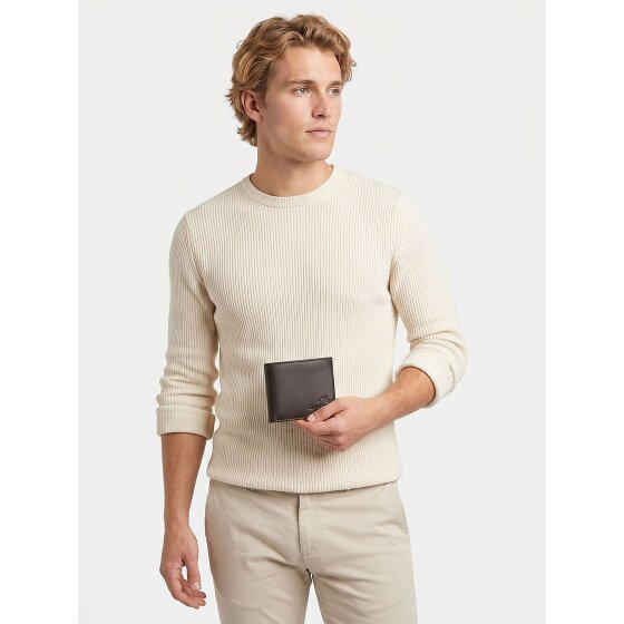 oxmox Leather Porte-monnaie Protection RFID Cuir véritable 10 cm