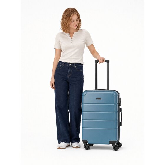 Police Dublin 4 roues Valise cabine M 64 cm avec soufflet d'extension