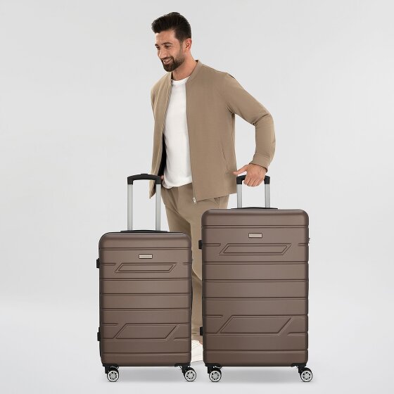 Nowi Bergamo 4 roulettes Set de valises 2 pièces