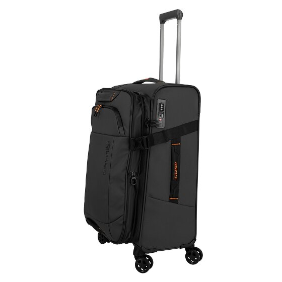 Travelite Briize 4 roulettes Trolley M 67 cm avec soufflet d'extension