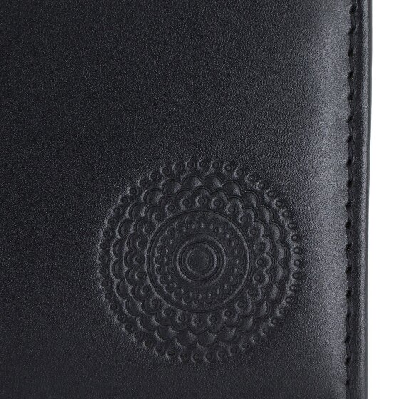 oxmox Leather Porte-monnaie Protection RFID Cuir véritable 12 cm
