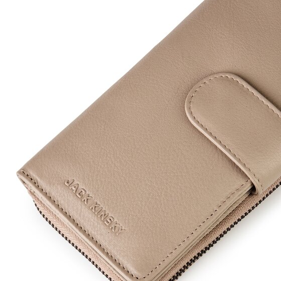 Jack Kinsky Livorno 1026 Porte-monnaie Protection RFID Cuir véritable 19 cm