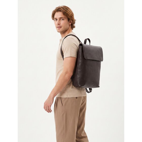 Jost Lysa Daypack Cuir véritable 39 cm Compartiment ordinateur