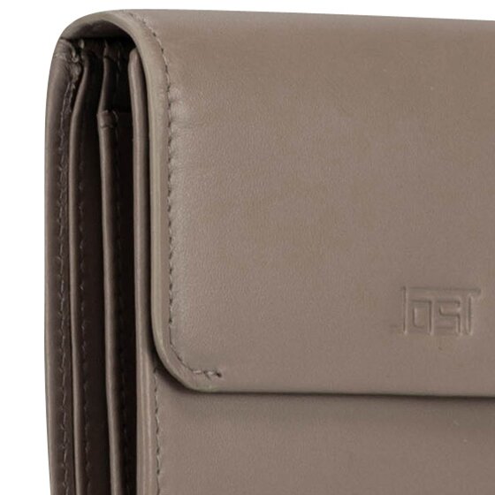 Jost Arva Porte-monnaie Protection RFID Cuir véritable 12 cm