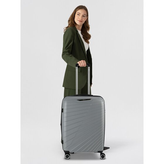 Benzi 5808 4 roulettes Trolley 65 cm avec soufflet d'extension