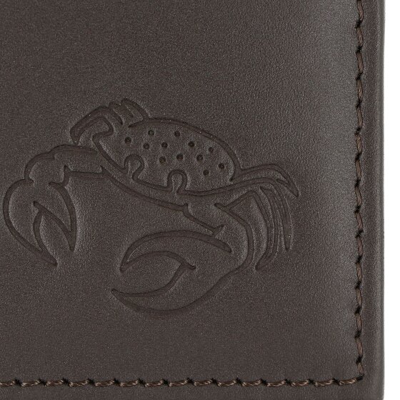 oxmox Leather Porte-monnaie Protection RFID Cuir véritable 11 cm