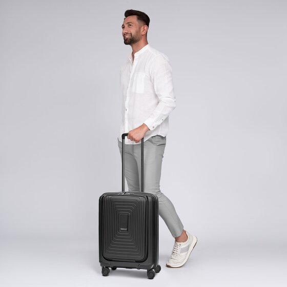Redolz Essentials 14 4 roues Valise cabine S 55 cm Compartiment ordinateur avec soufflet d'extension