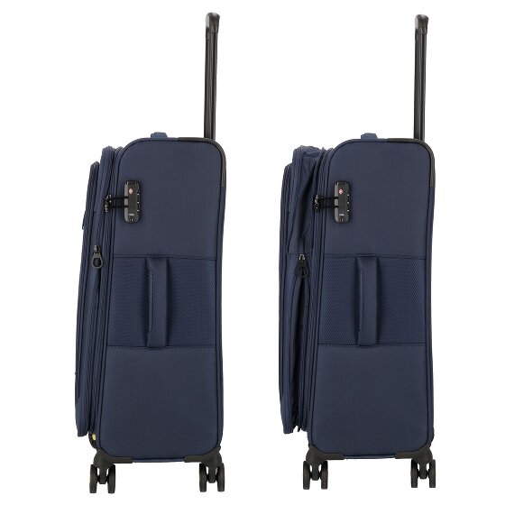 d&n Travel Line 9704 4 roulettes Trolley M 68 cm avec soufflet d'extension