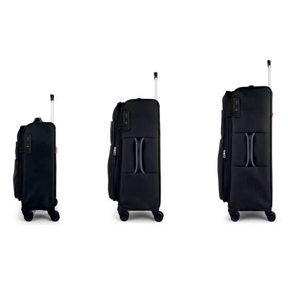 Gabol Cloud 4 roulettes Set de valises 3 pièces avec soufflet d'extension
