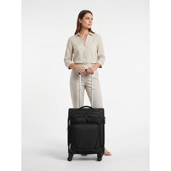 Wenger Beaumont 4 roulettes Trolley de cabine S 54 cm avec soufflet d'extension