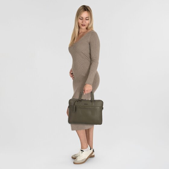 Burkely Minimal Mason Attaché-case Cuir véritable 41 cm Compartiment ordinateur