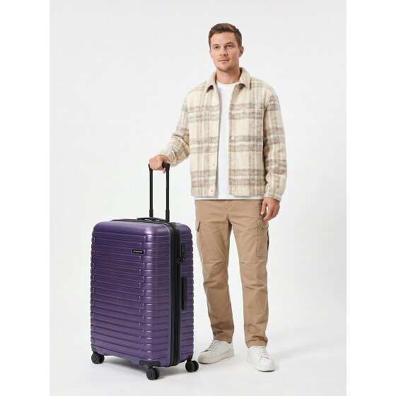 Pactastic Collection 04 THE LARGE + 4 roues Valise cabine L 75 cm '"avec soufflet d''extension"'