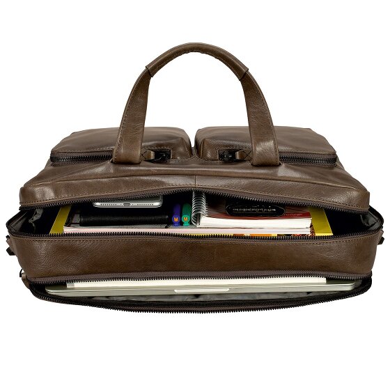 Leonhard Heyden Porto Attaché-case Cuir véritable 39 cm