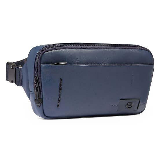 Piquadro Russel Sac banane Cuir véritable 28 cm