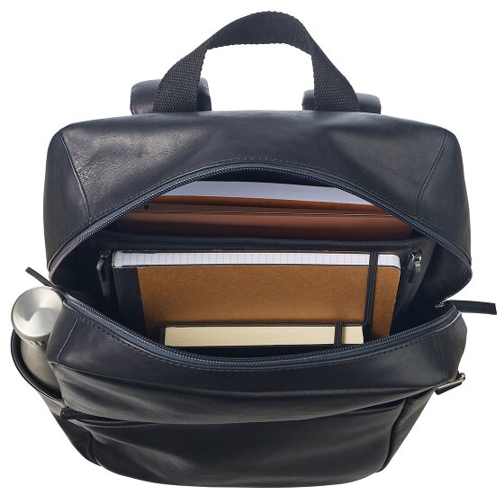 Leonhard Heyden Hamburg sac à dos en cuir 40 cm compartiment pour ordinateur portable