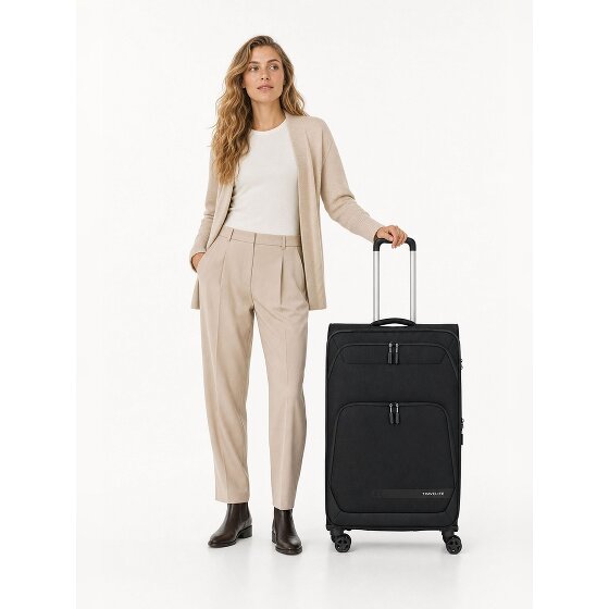 Travelite Kick Off 4 roues Valise cabine L 78 cm avec soufflet d'extension