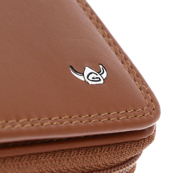 Golden Head Polo Porte-monnaie Protection RFID Cuir véritable 11.5 cm