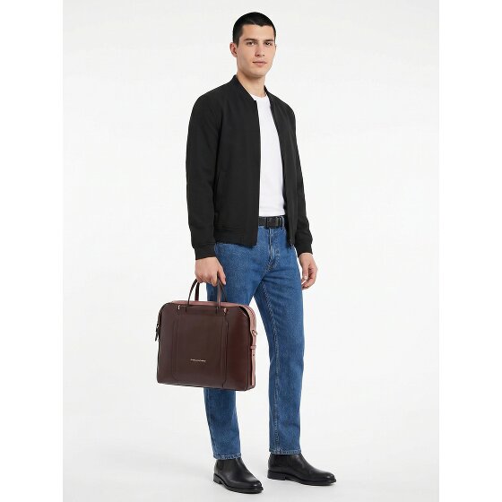 Piquadro Circle Attaché-case Cuir véritable 38 cm Compartiment ordinateur