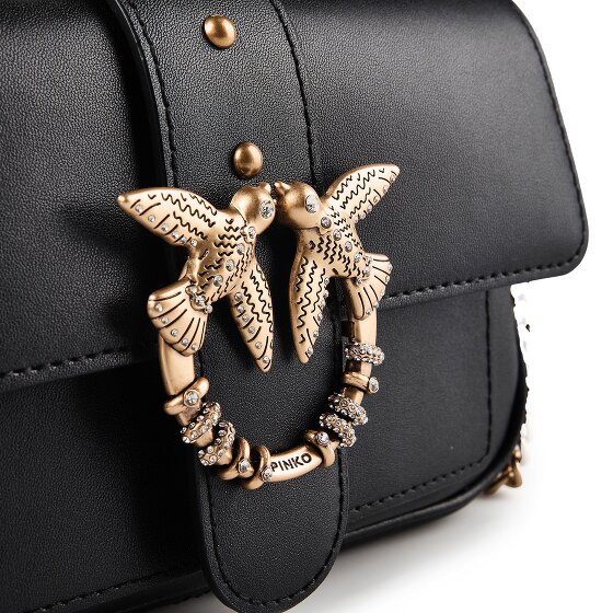 PINKO Love Pocket Sac à bandoulière Cuir véritable 20 cm